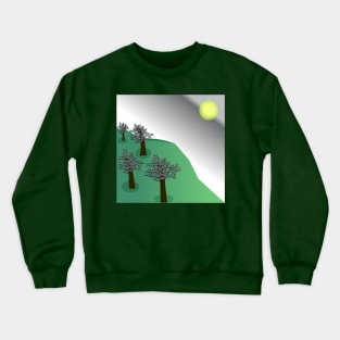 night view in top hill Crewneck Sweatshirt